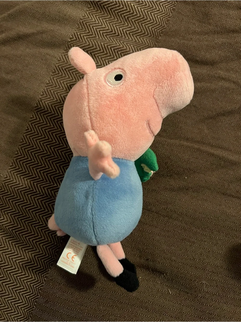 Ty Peppa Pig George Pig Plush Doll Toy Beanie Babies with Dinosaur NEW NWT